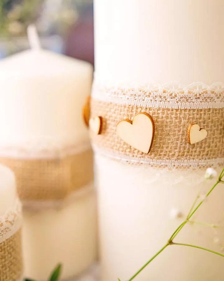 Dřevěná srdce výřezy (bal. 10ks) 2/5