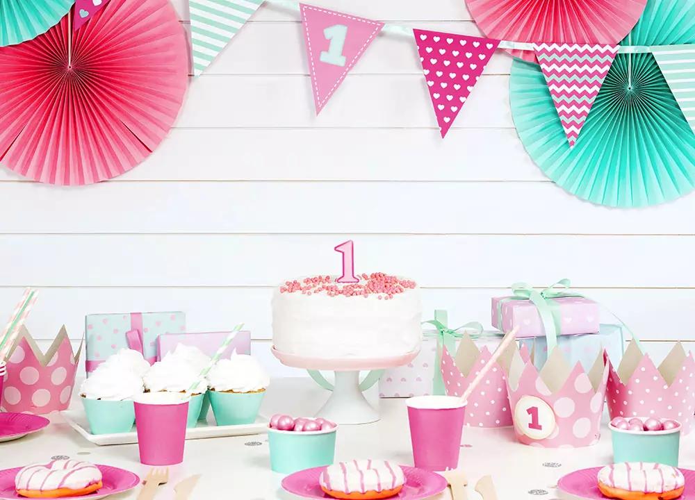 Narozeninová svíčka, číslo 1, růžová, výška 7cm, 1ks 1/2