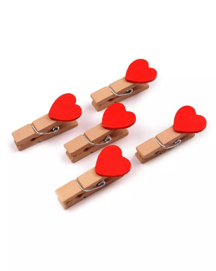 Kolíček se srdíčkem (12ks) 1/2