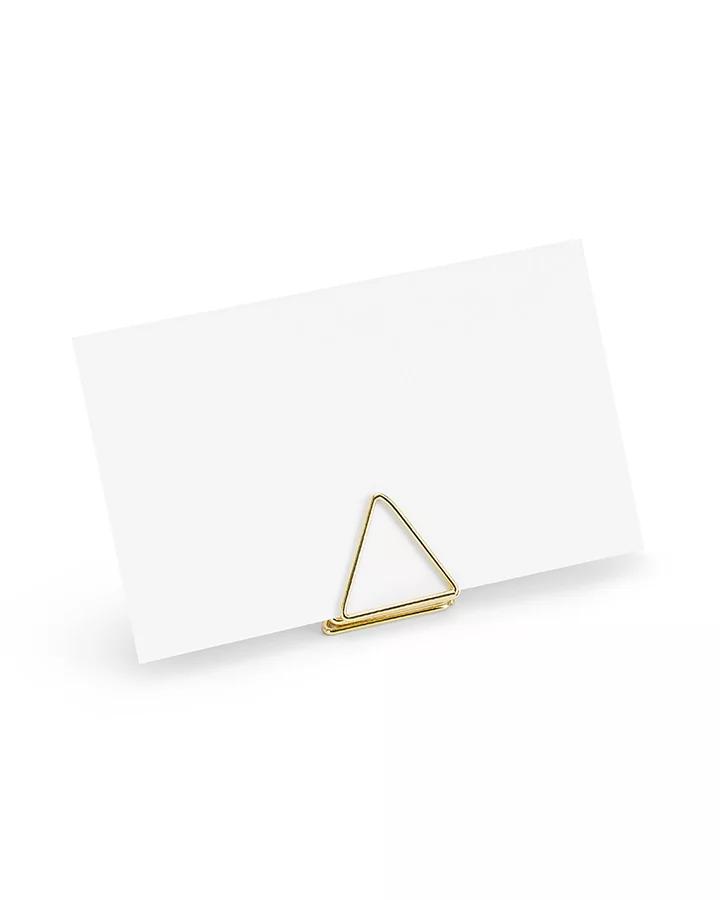Stojan na jmenovky trojúhelník zlatý