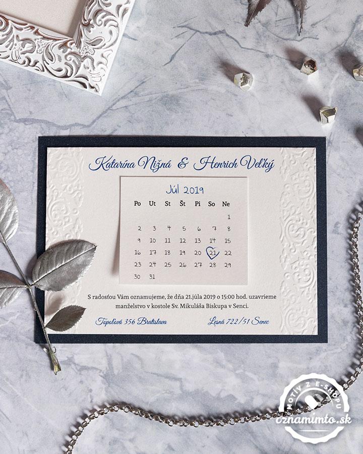 Luxusní svatební oznámení Royal s královským motivem 1/7