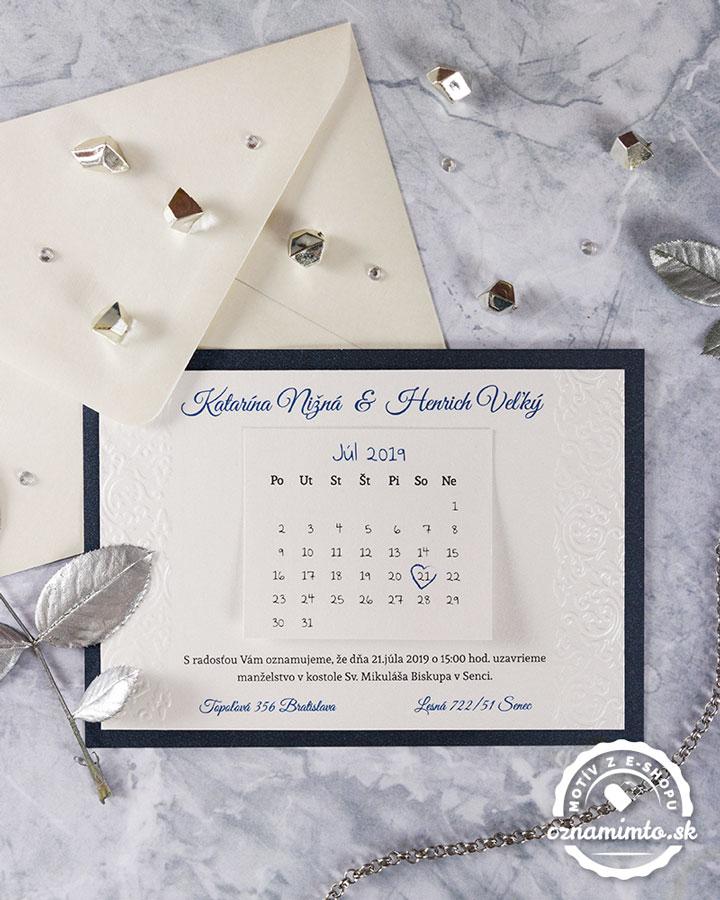 Luxusní svatební oznámení Royal s královským motivem 2/7