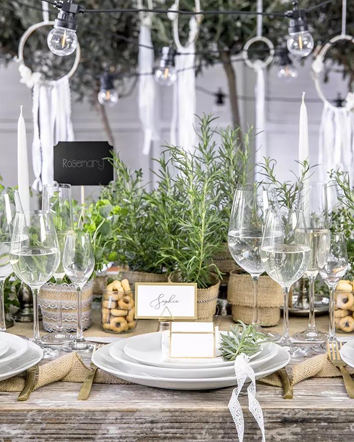 Jutová stuha čistá š 4 cm, 5 m 1/2