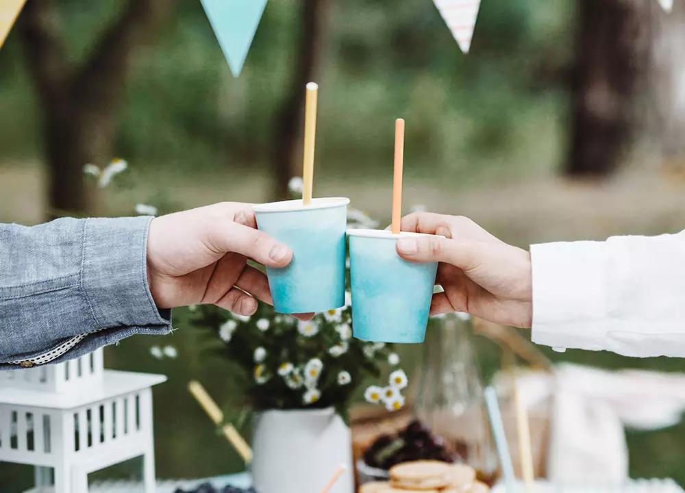 Pastel MIX papírové brčka 19,5 cm, 10 ks 3/4