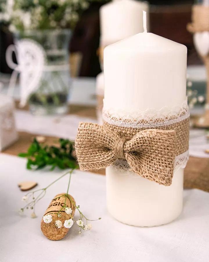 Jutová mašle čistá vlastní 2/3