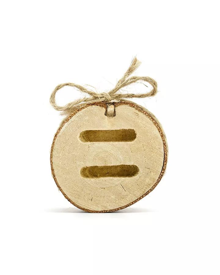 Dřevěný držák na prstýnky, průměr 6 cm 2/4
