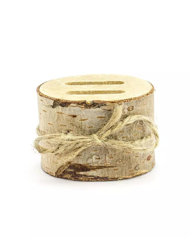 Dřevěný držák na prstýnky, průměr 6 cm 1/4