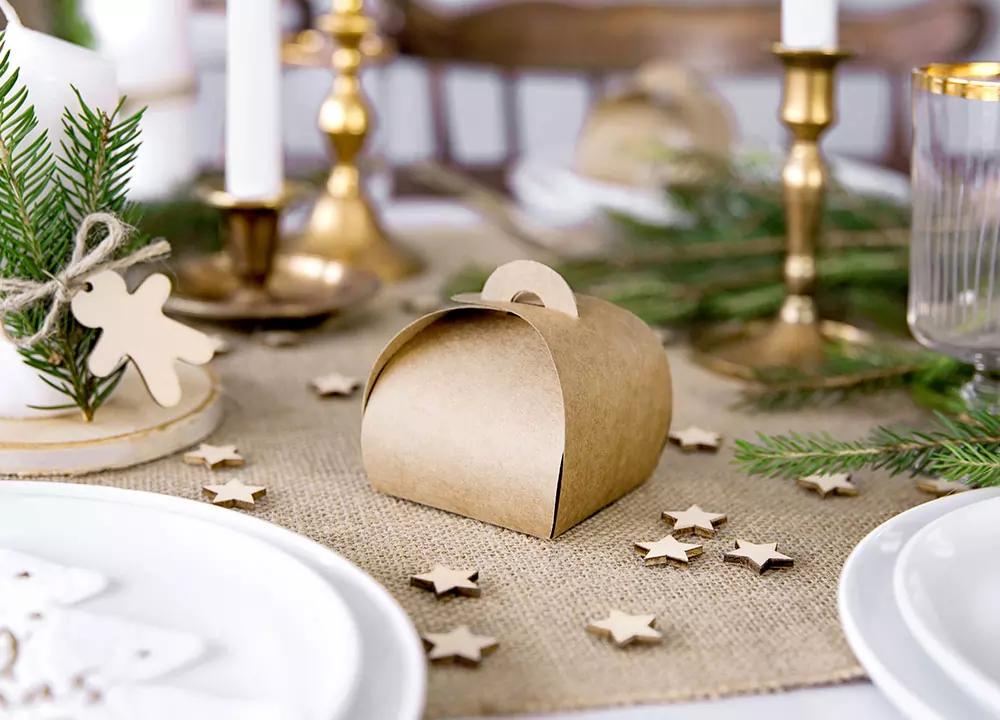 Dárková skládací krabička CRAFT 6x6x5,5 cm, 10 ks 2/5