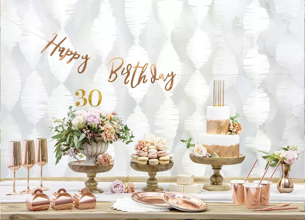 Dárková skládací krabička RŮŽOVĚ ZLATÁ 6x6x5,5 cm, 10 ks 4/6