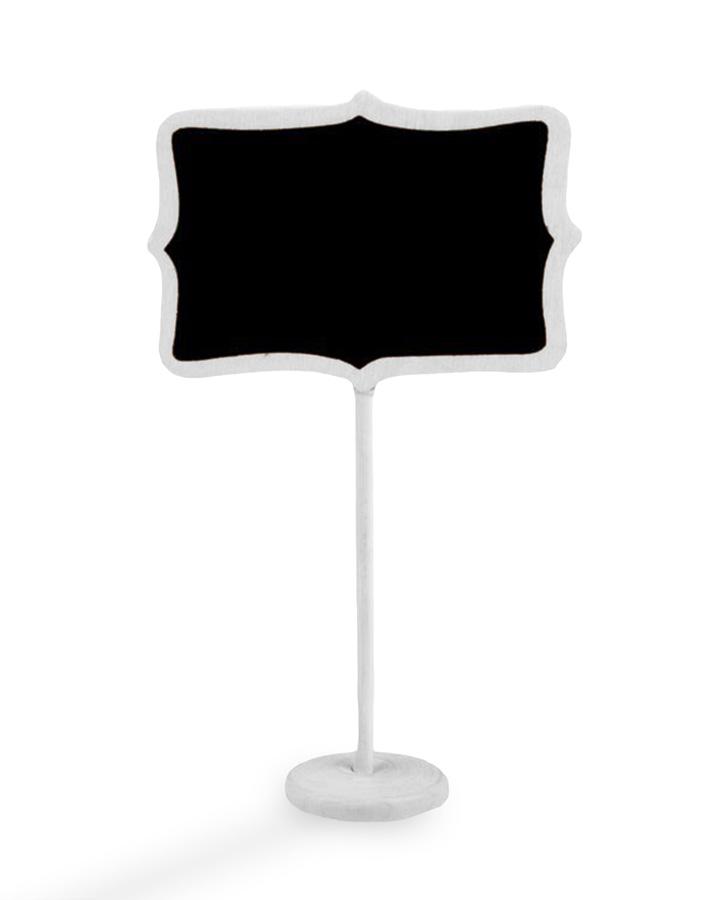 Tabulka se stojanem bílá obdélník 6x8,5, v17,5cm 1/2