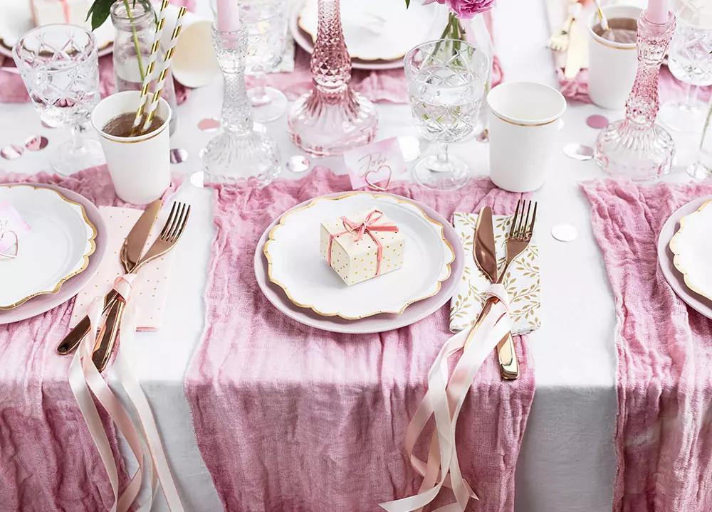 Dárková krabička meruňková se zlatými tečkami 6x3,5x5,5 cm, 10 ks 4/5