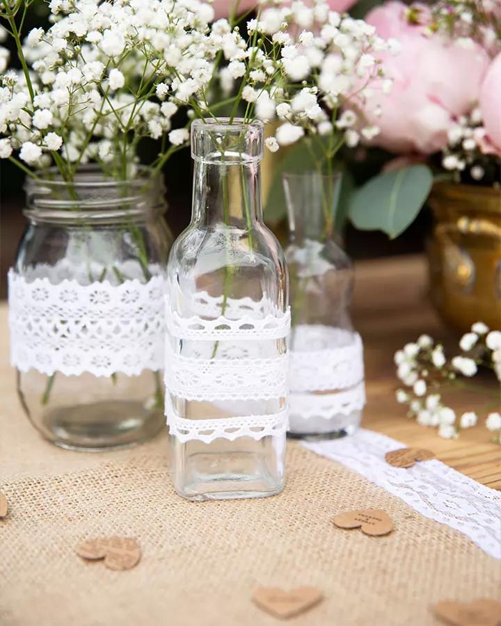 Jutový běhoun s krajkou 28x2,75, vzor 3 (po okrajích) 1/4