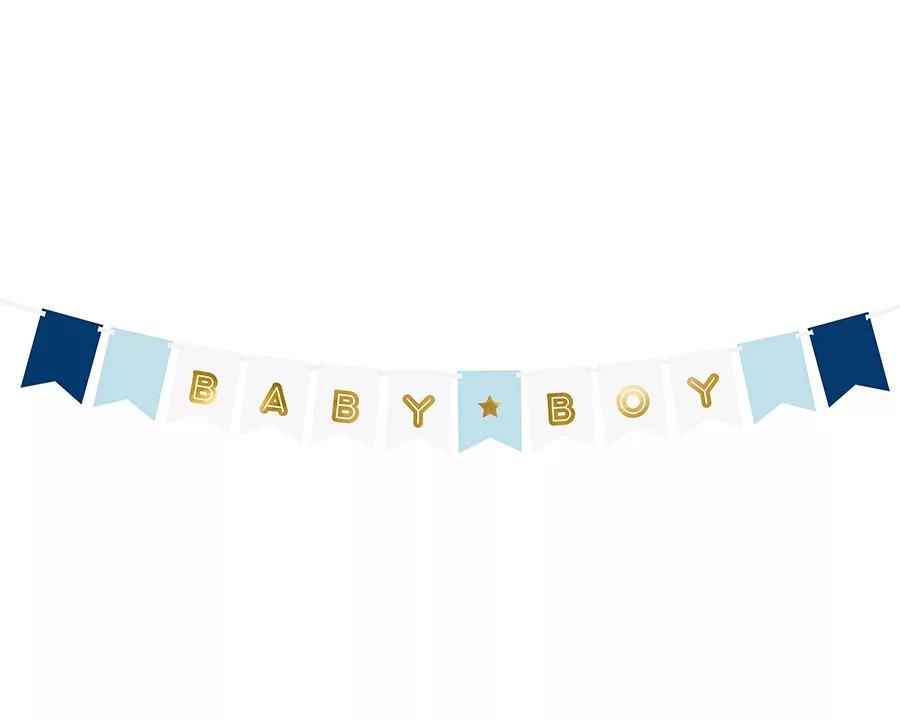 Barevná girlanda s vlajkami, rozměr 15 × 160 cm, vzor 09 1/4