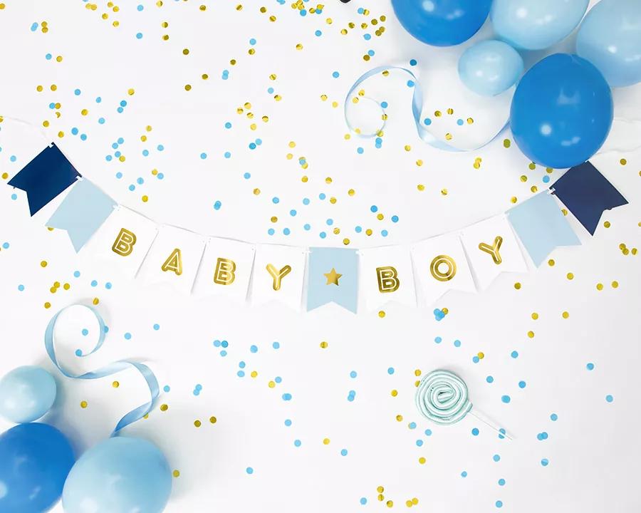 Barevná girlanda s vlajkami, rozměr 15 × 160 cm, vzor 09 3/4