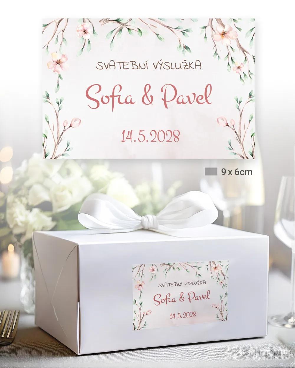 Svatební samolepky na výslužky svatební brána 2/3