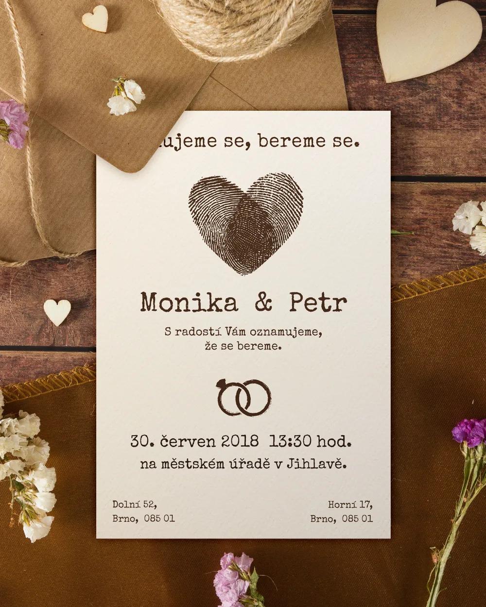 Svatební oznámení ve vintage stylu - Vintage I. 1/12