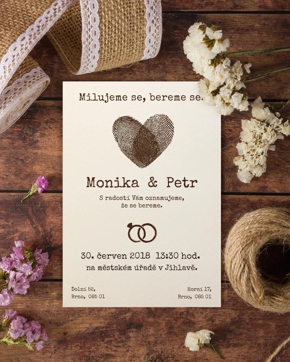 Svatební oznámení ve vintage stylu - Vintage I. 3/12