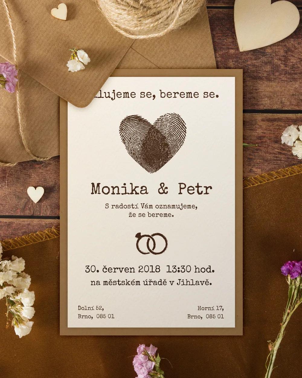 Svatební oznámení ve vintage stylu - Vintage I. 5/12