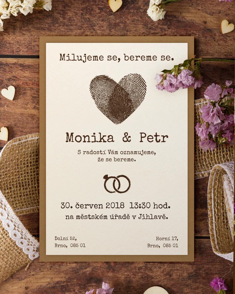 Svatební oznámení ve vintage stylu - Vintage I. 6/12