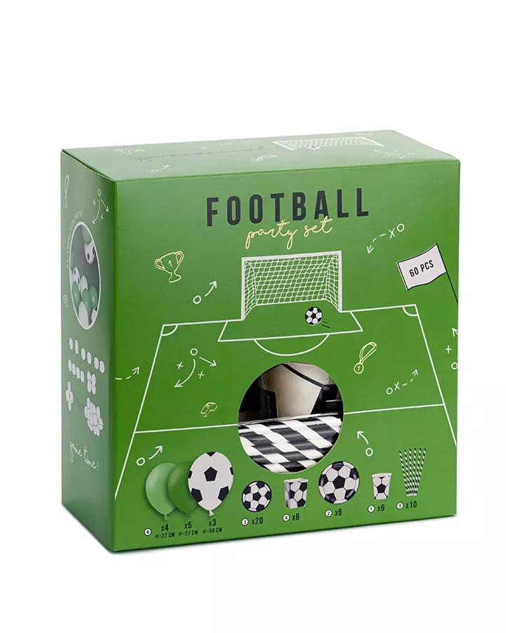 Sada party dekorací na oslavu motiv fotbal (60 ks)