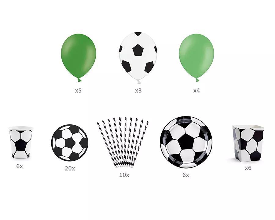 Sada party dekorací na oslavu motiv fotbal (60 ks) 1/8