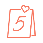 Svatební číslování stolů