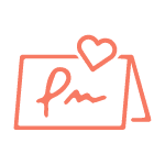 Svatbení jmenovky a stojany