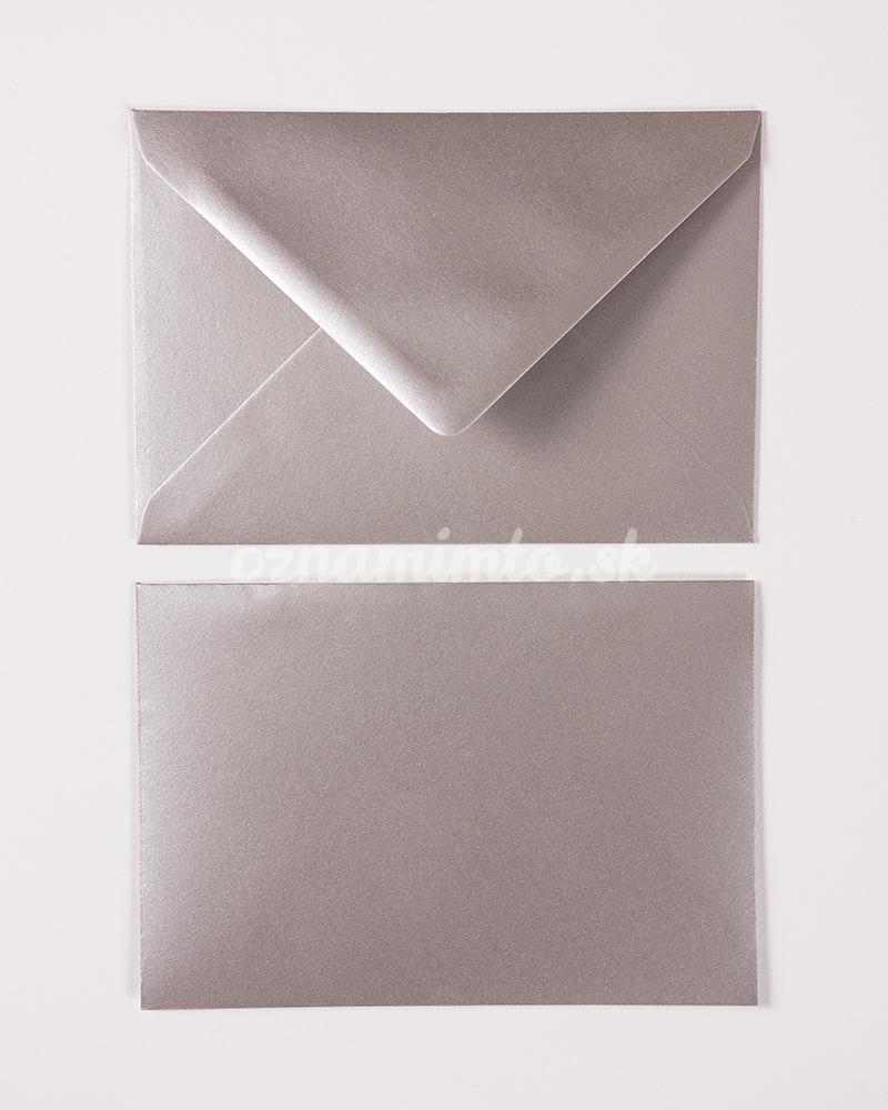 Stříbrné metalické obálky C6 2/4