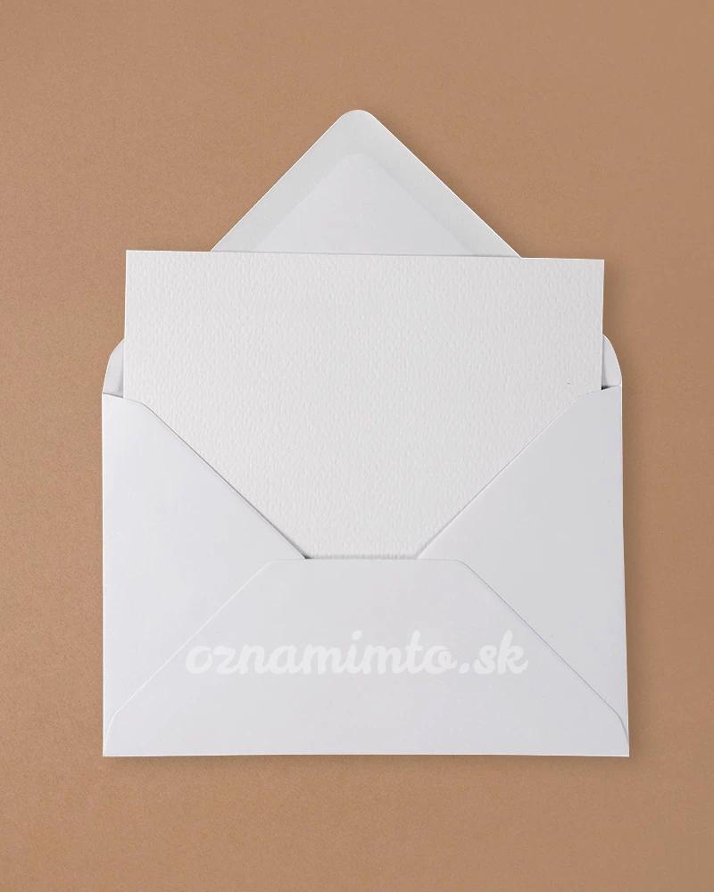 Bílé obálky C6 1/4