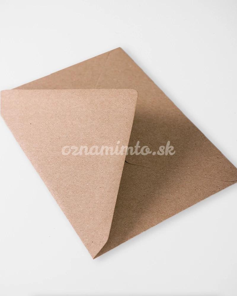 Hnědé recyklované obálky C6 3/4