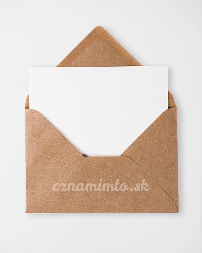 Hnědé obálky s žebrovaným vzorem C6 1/3