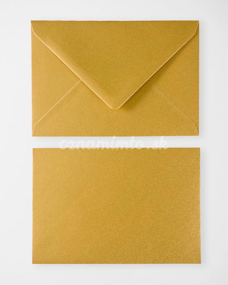 Zlaté metalické obálky C6 2/4