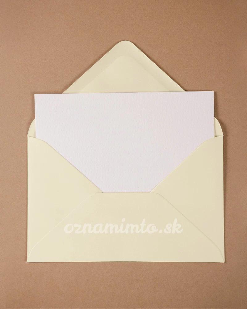 Krémové obálky C6 1/4