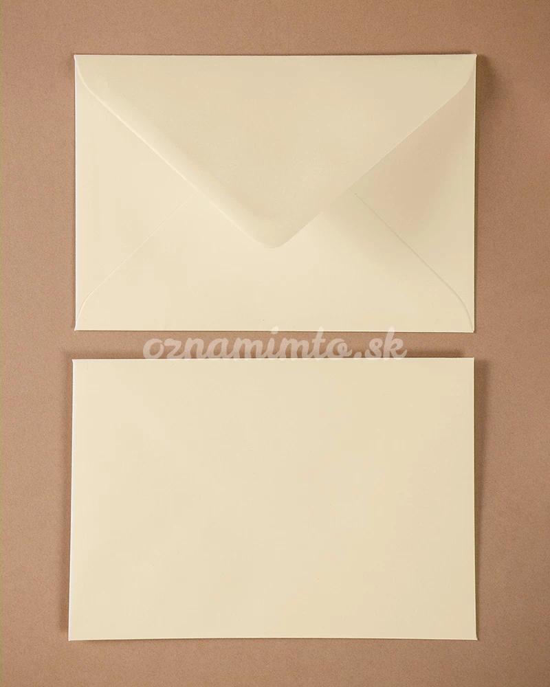 Krémové obálky C6 2/4