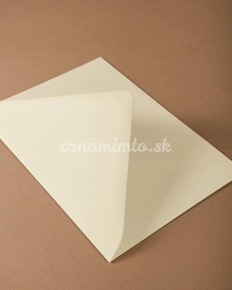 Krémové obálky C6 3/4
