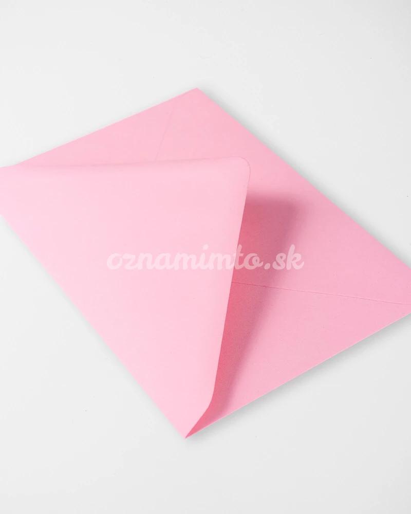 Světle růžové obálky C6 3/4