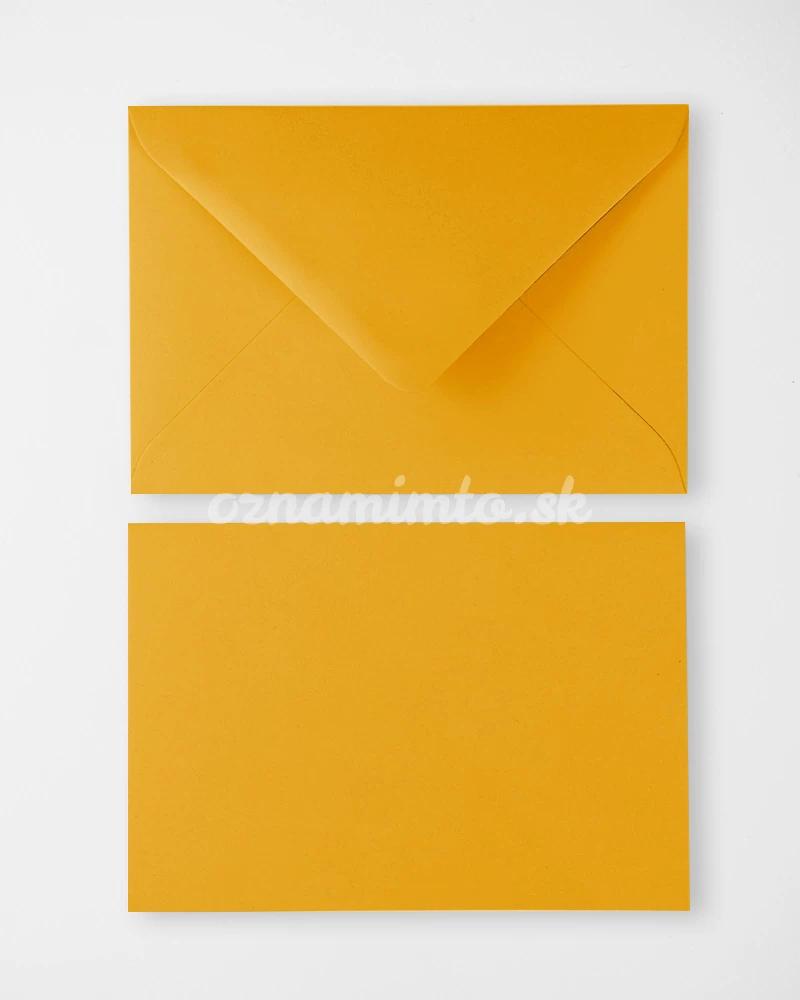 Sytě žluté obálky C6 2/4