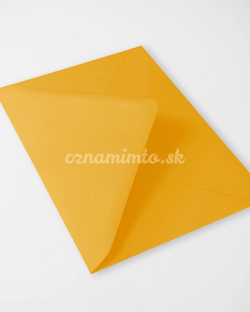 Sytě žluté obálky C6 3/4