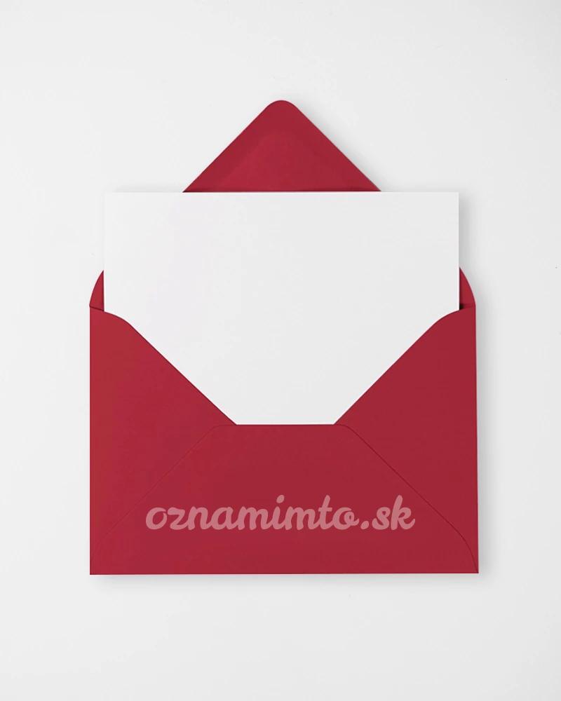 Vínově červené obálky C6 1/4