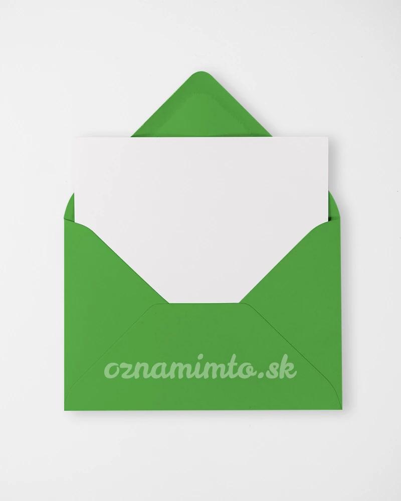 Zelené obálky C6 1/4