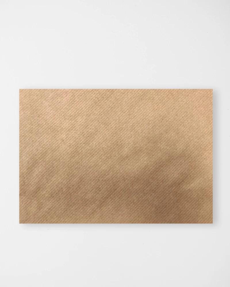 Hnědá obálka  s žebrovaným vzorem C5 1/2