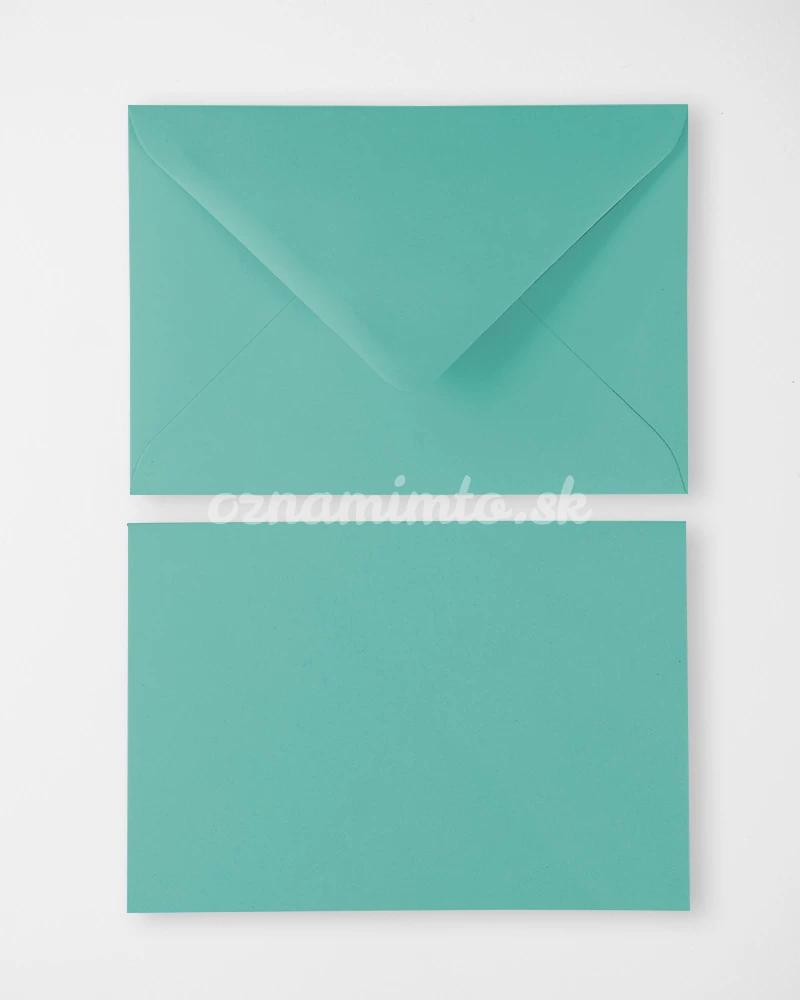 Akvamarínové obálky C6 2/4