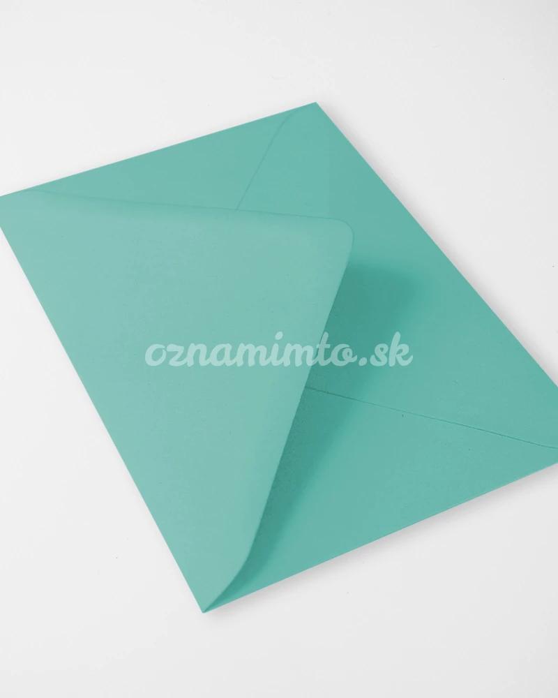 Akvamarínové obálky C6 3/4