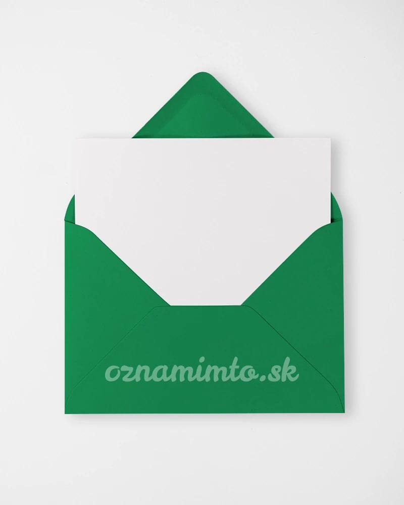 Tmavě zelené obálky C6 1/4