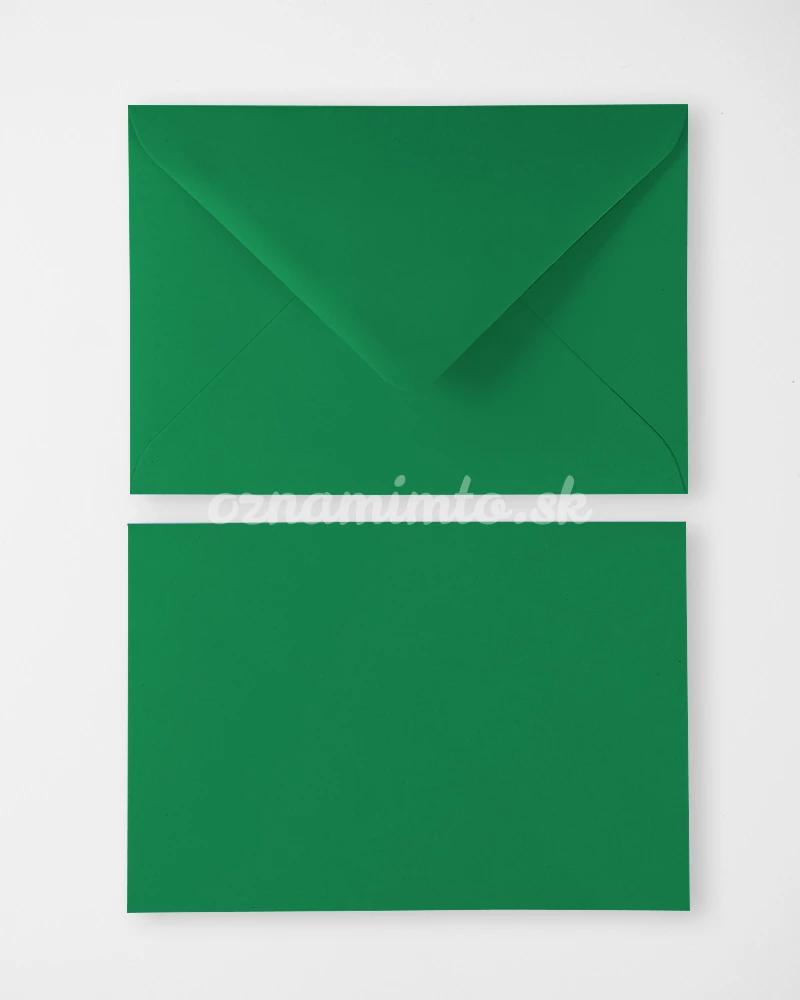 Tmavě zelené obálky C6 2/4