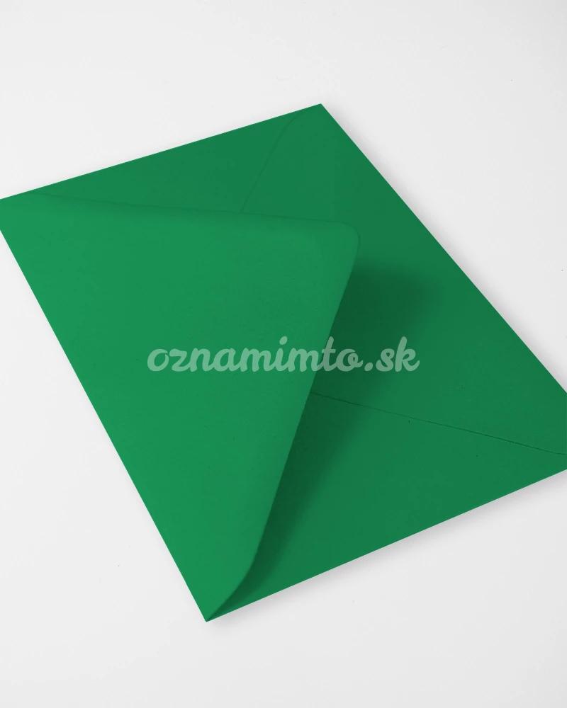 Tmavě zelené obálky C6 3/4