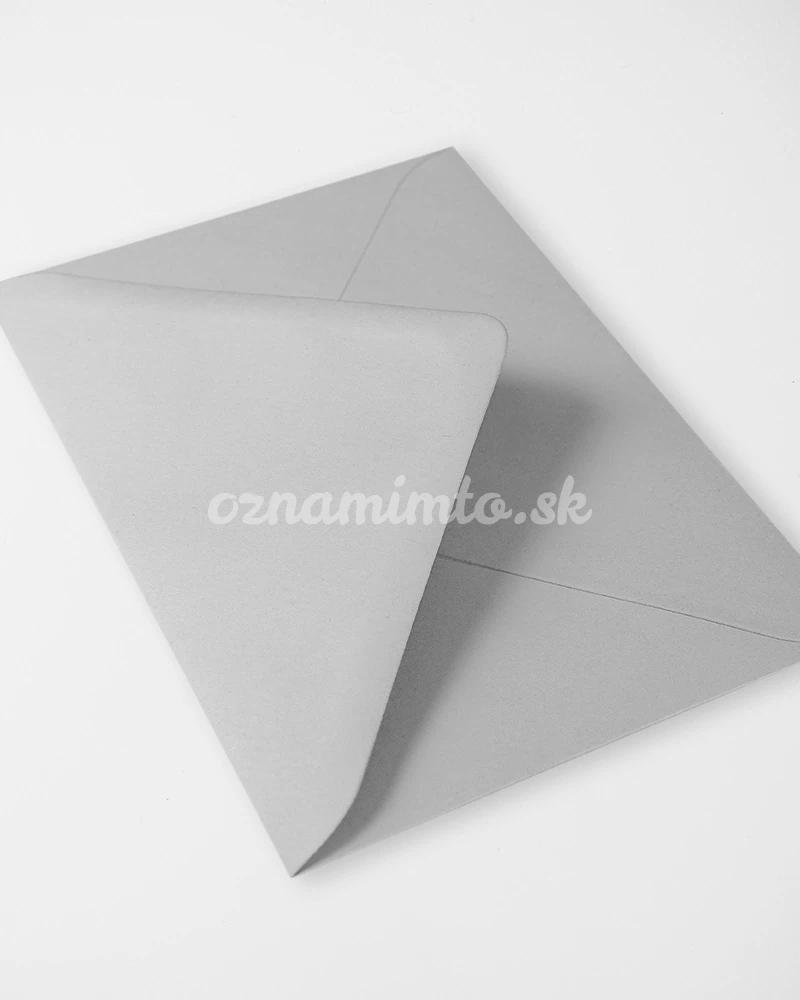 Světle šedé obálky C6 3/4