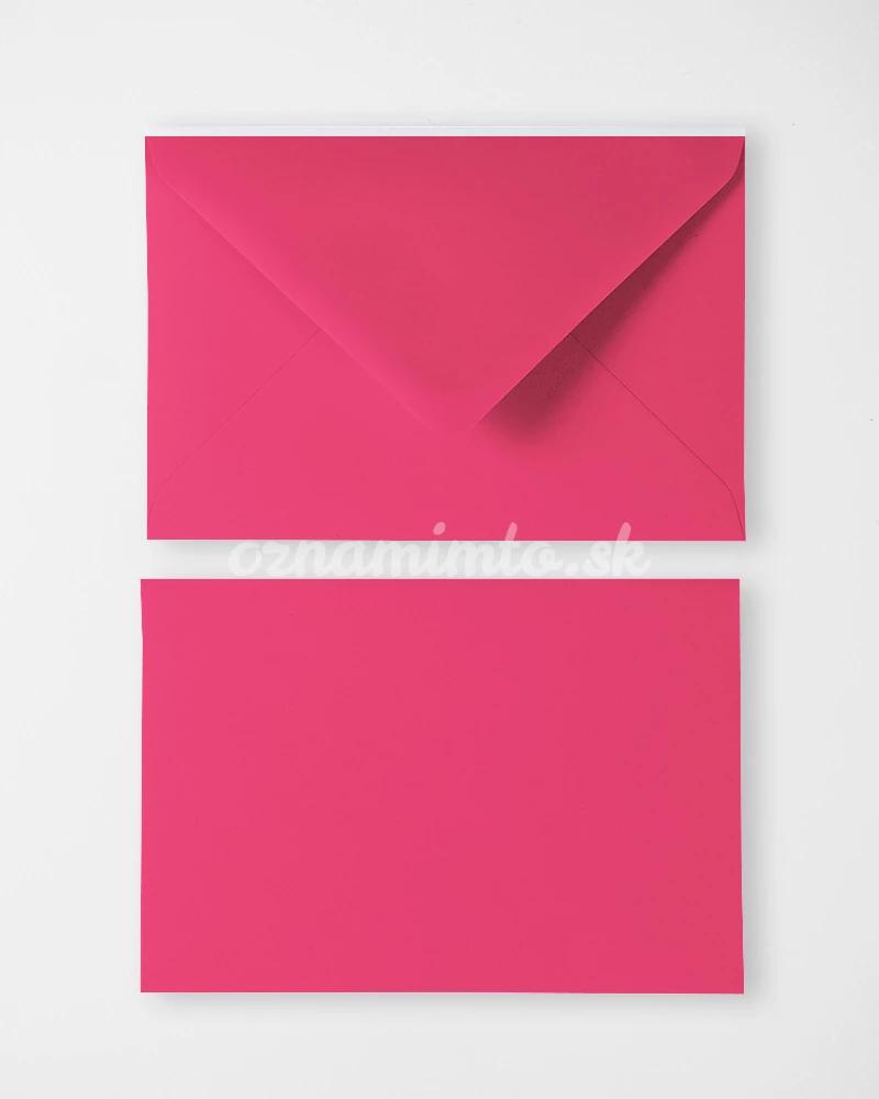 Tmavě růžové (cyklámenové) obálky C6 2/4