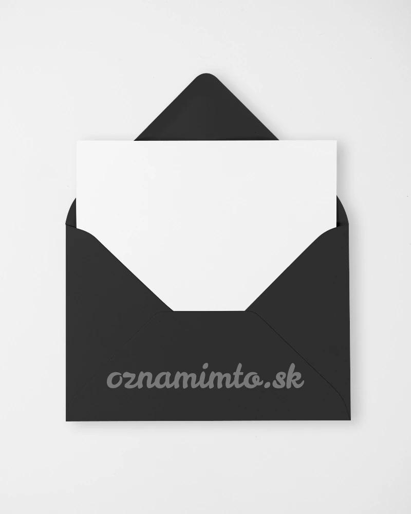 Černé obálky C6 1/4
