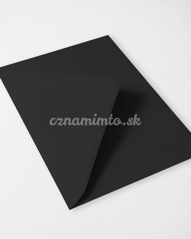 Černé obálky C6 3/4